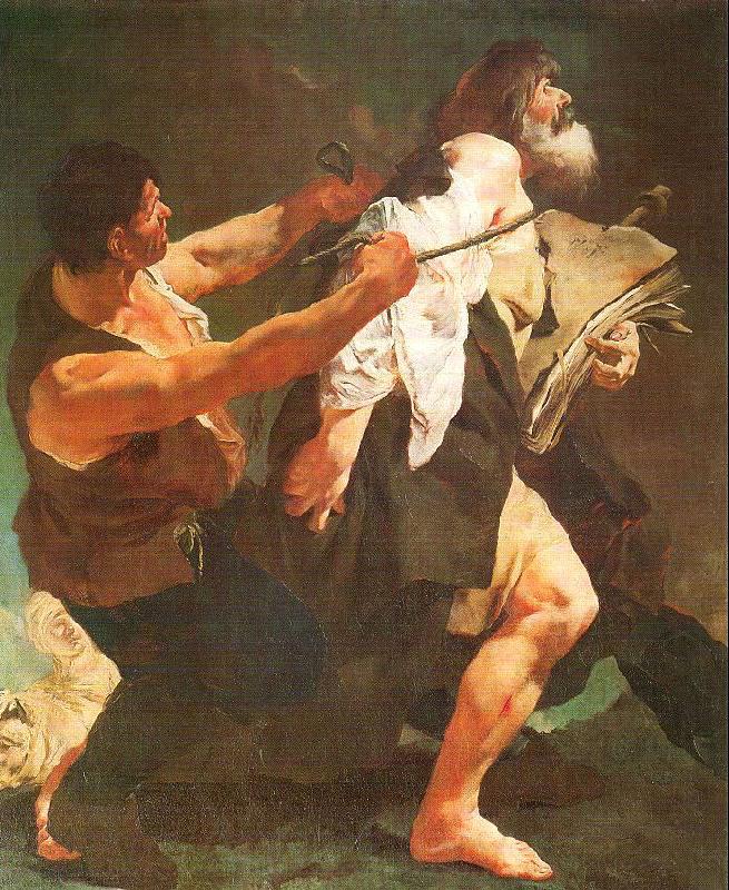 PIAZZETTA, Giovanni Battista St. James Led to Martyrdom Norge oil painting art